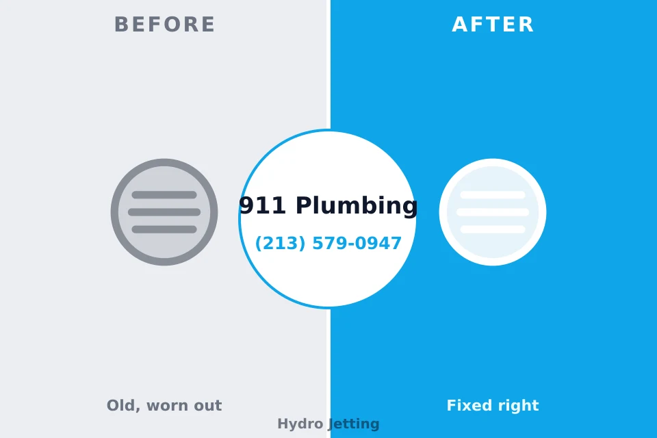 Before and after: plumbing company Pismo Beach, CA